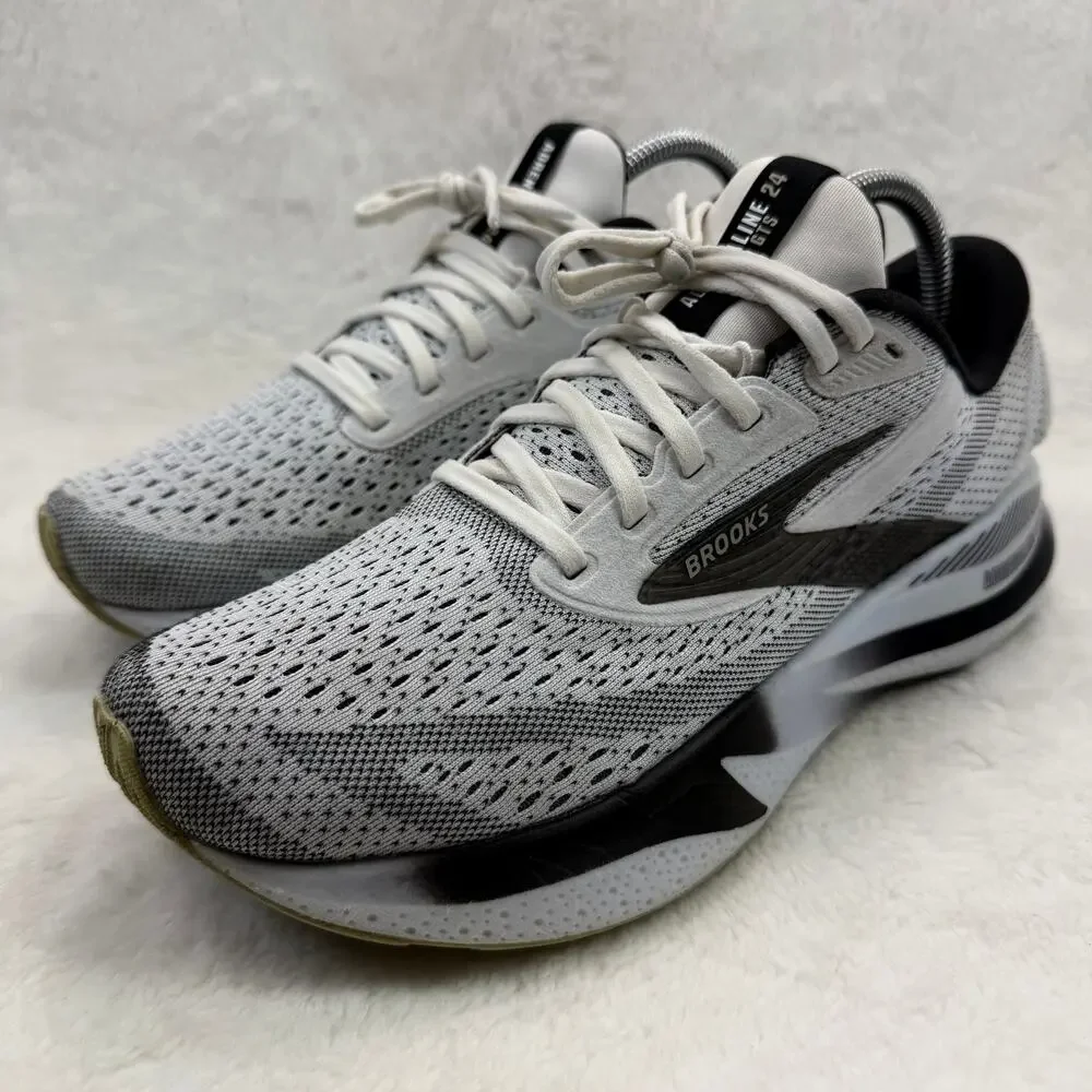 Brooks Adrenaline GTS 24 Womens Running Shoes White Black Size 9.5 Support